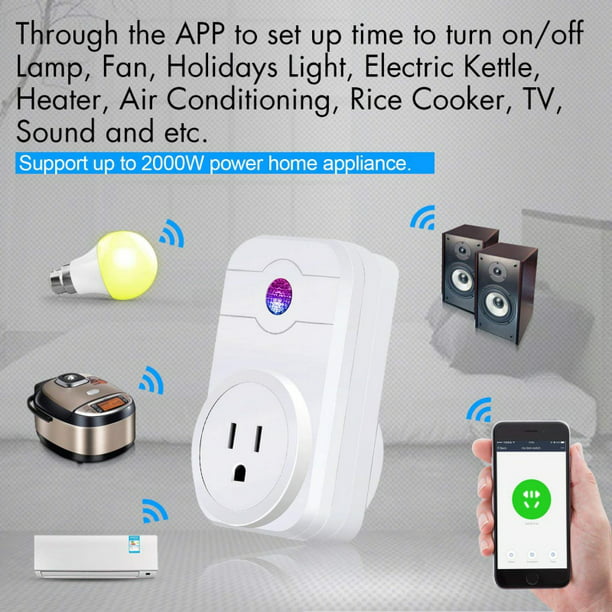 Details about   Smart Plug WiFi Outlet Swtich Work With Echo Alexa Google Home APP Remote